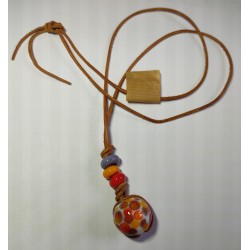 Collier Jaune-Orange-Violet...