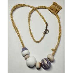 Collier Violet /Blanc  LIN 47,5cm