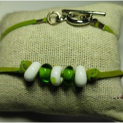 Bracelet Vert 18 cm