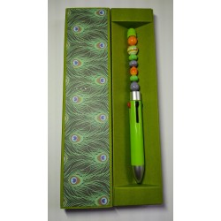 STYLO Vert "Paon" 4 couleurs