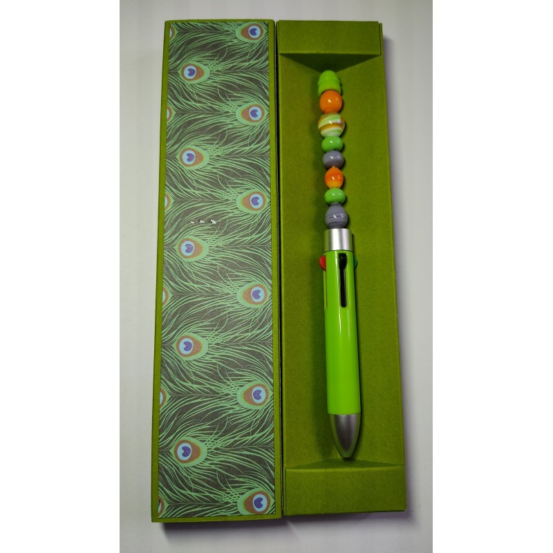 STYLO Vert "Paon" 4 couleurs