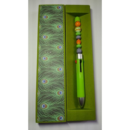 STYLO Vert "Paon" 4 couleurs